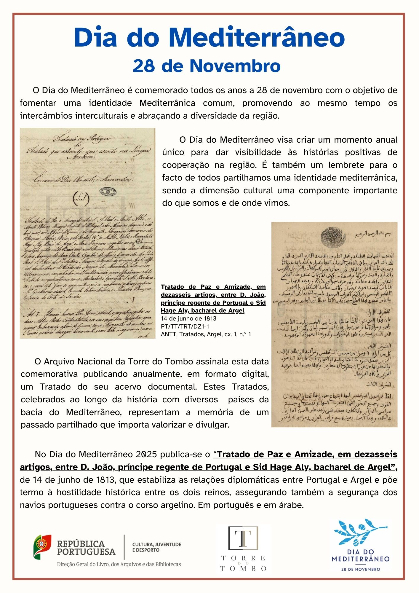 DIA DO MEDITERRÂNEO 2025 | 28 NOVEMBRO